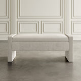 Braun Grey Storage Bench - Ornate Home