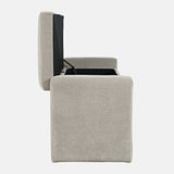 Braun Grey Storage Bench - Ornate Home
