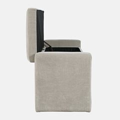 Braun Grey Storage Bench - Ornate Home