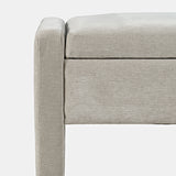 Braun Grey Storage Bench - Ornate Home