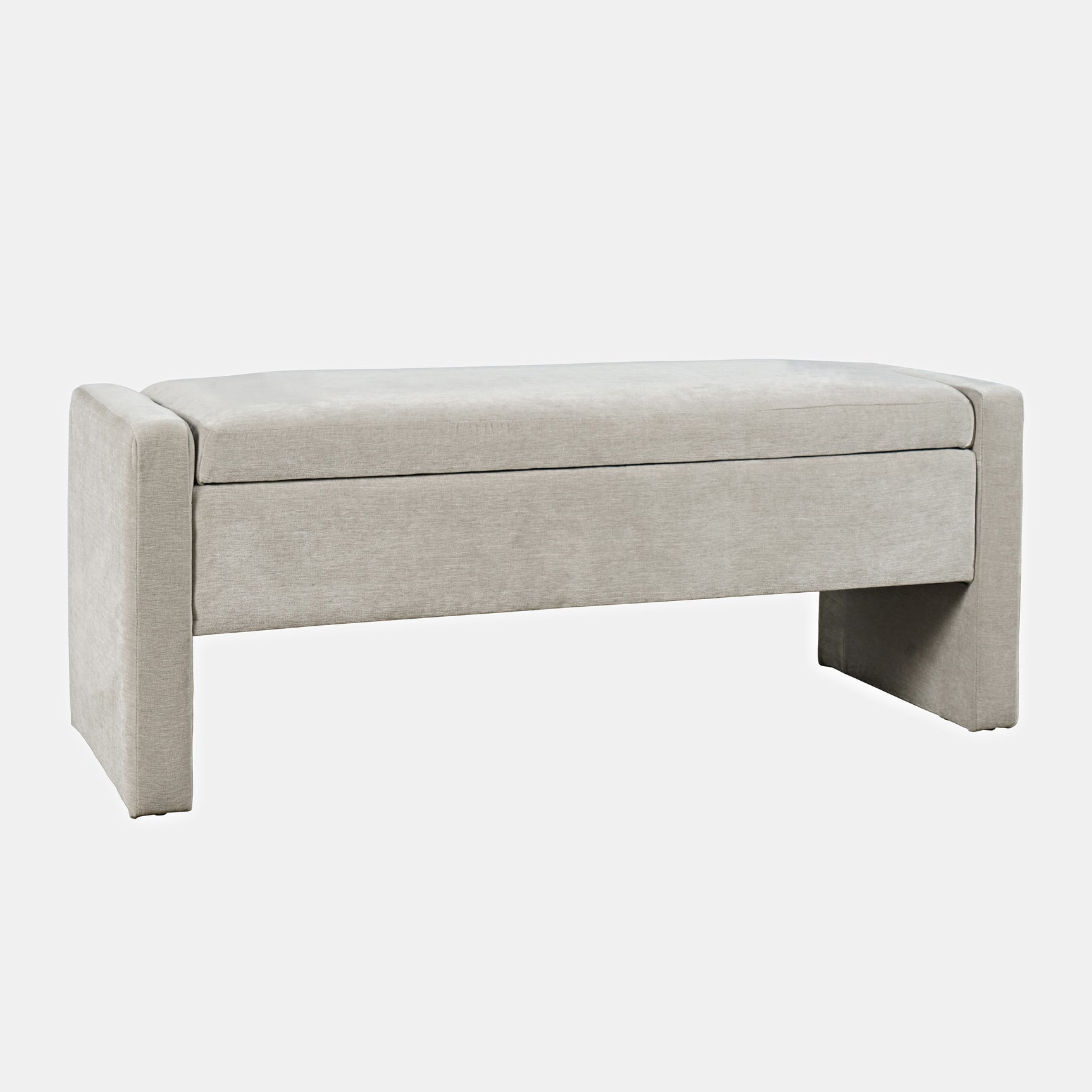 Braun Grey Storage Bench - Ornate Home