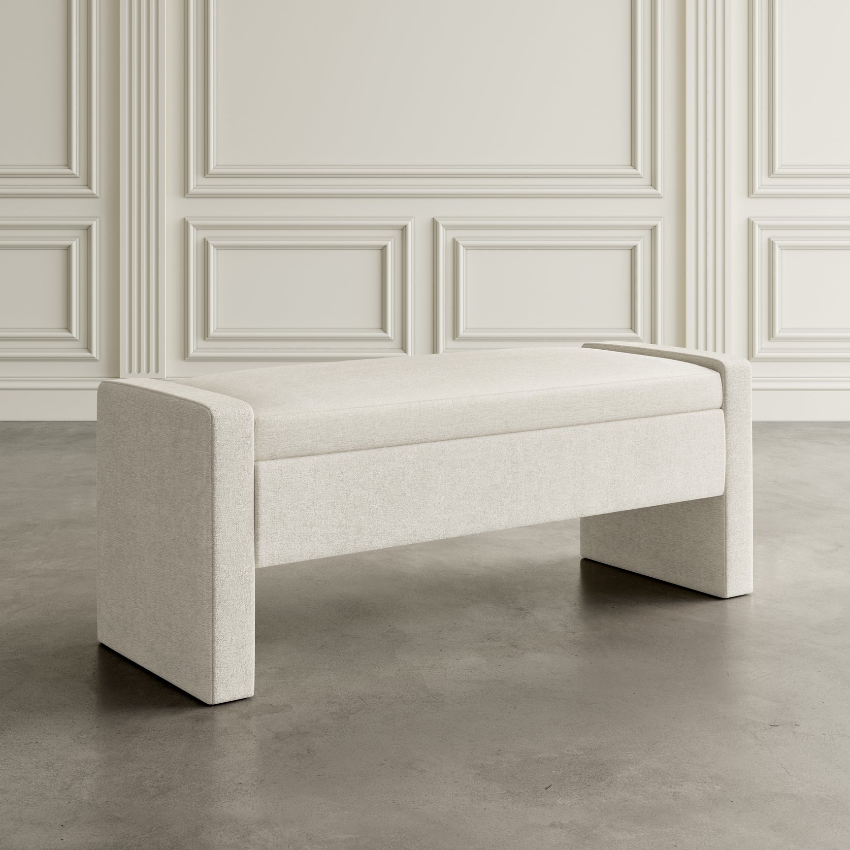 Braun Natural Storage Bench - Ornate Home
