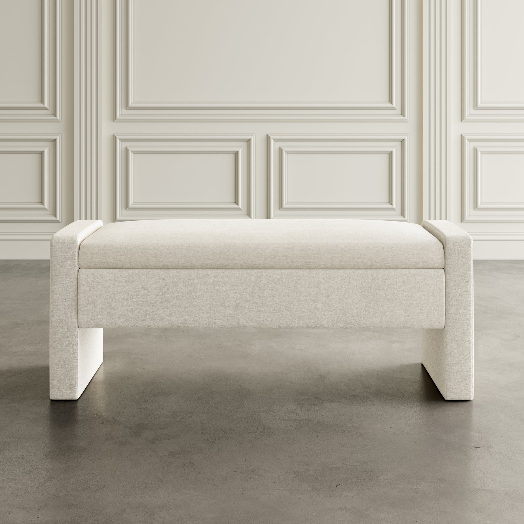 Braun Natural Storage Bench - Ornate Home