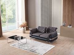 Bravo Black 3-pieces (Sofa & Loveseat & Chair) Living Room Set - Ornate Home