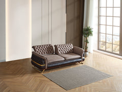 Bravo Brown 3-pieces (Sofa & Loveseat & Chair) Living Room Set - Ornate Home