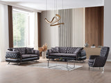 Bravo Black 3-pieces (Sofa & Loveseat & Chair) Living Room Set