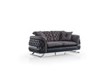 Bravo Black 3-pieces (Sofa & Loveseat & Chair) Living Room Set