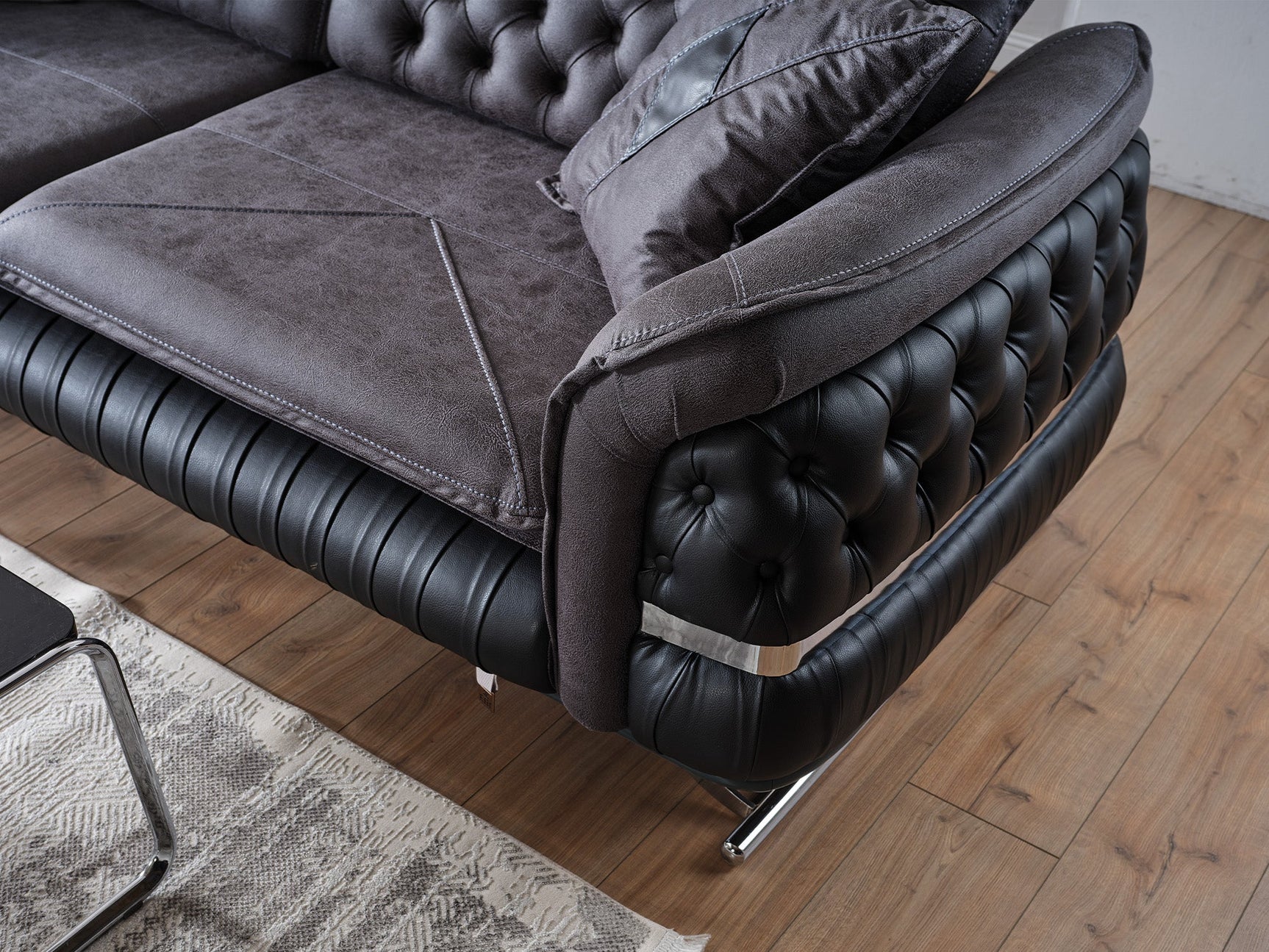 Bravo Black 3-pieces (Sofa & Loveseat & Chair) Living Room Set