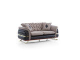 Bravo Brown Convertible Loveseat