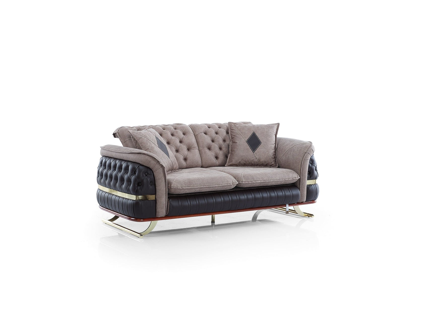 Bravo Brown Convertible Loveseat