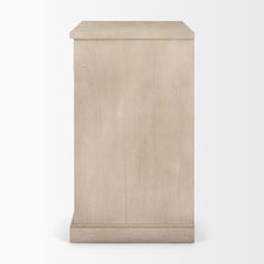 Braxton Beige/Black Wood 2 Door Accent Cabinet