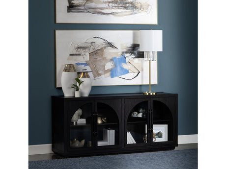 Braxton Black Four-Door Sideboard - Ornate Home