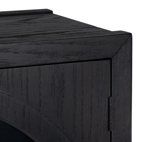 Braxton Black Four-Door Sideboard - Ornate Home