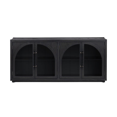 Braxton Black Four-Door Sideboard - Ornate Home