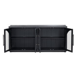 Braxton Black Four-Door Sideboard - Ornate Home