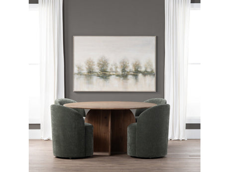 Braxton Brown/Brown Dining Table - Ornate Home