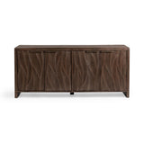 Braxton Tundra Brown 4 Door Cabinet - Ornate Home