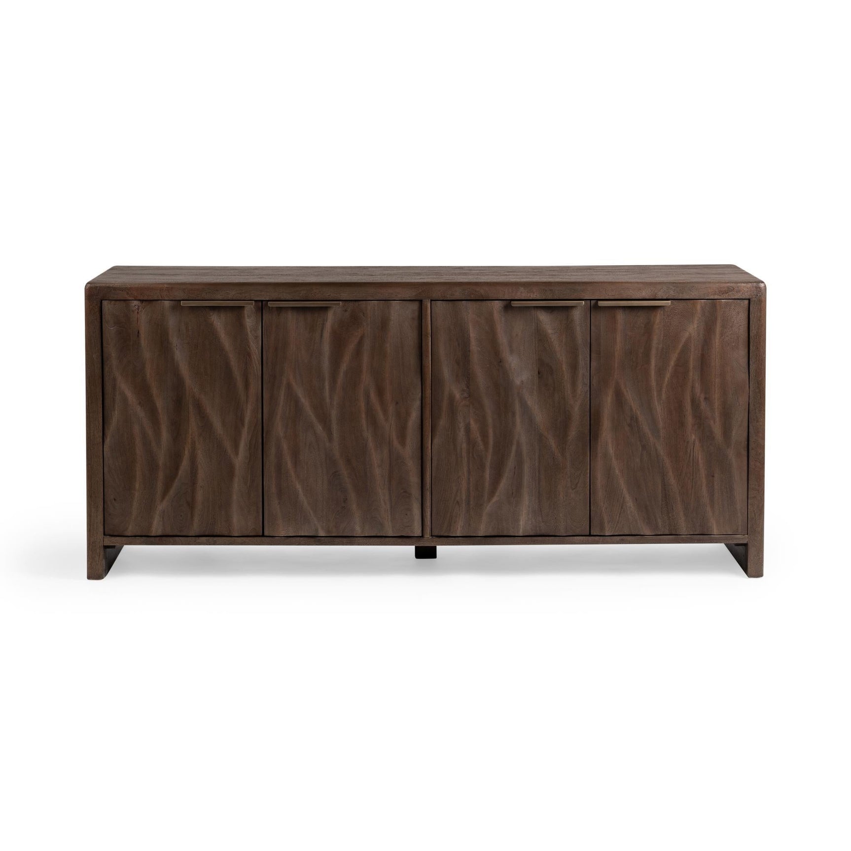 Braxton Tundra Brown 4 Door Cabinet - Ornate Home