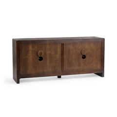 Braxton Tundra Brown 4 Door Cabinet - Ornate Home