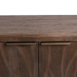 Braxton Tundra Brown 4 Door Cabinet - Ornate Home