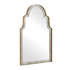 Brayden Brass Antique Arch Mirror - Ornate Home