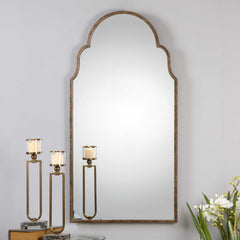 Brayden Bronze Tall Arch Mirror - Ornate Home