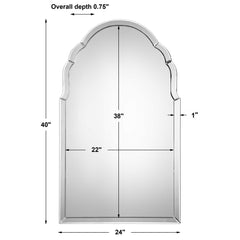 Brayden Frameless Arched Mirror - Ornate Home