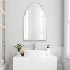 Brayden Nickel Arch Mirror - Ornate Home
