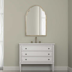 Brayden Silver Petite Arch Mirror - Ornate Home