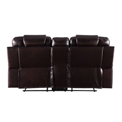 Braylon Brown PU Love Motion w/Console - Ornate Home
