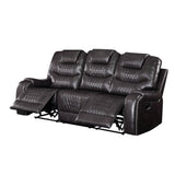 Braylon Magnetite PU Sofa (Motion) - Ornate Home