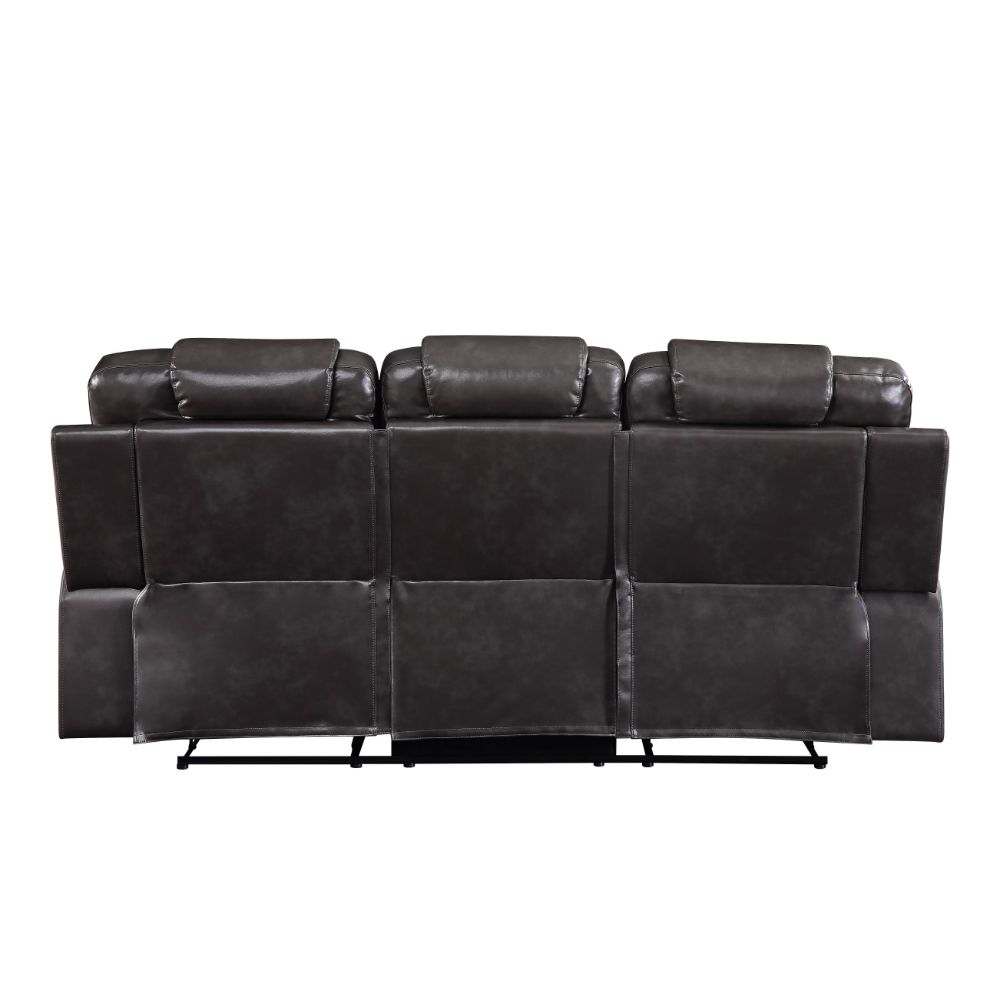 Braylon Magnetite PU Sofa (Motion) - Ornate Home