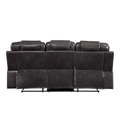 Braylon Magnetite PU Sofa (Motion) - Ornate Home