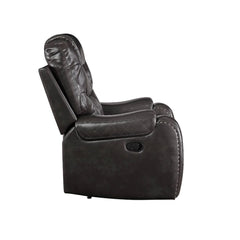 Braylon Magnetite PU Sofa (Motion) - Ornate Home
