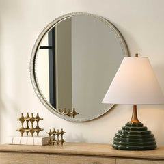 Break The Ice Gold Round Mirror - Ornate Home
