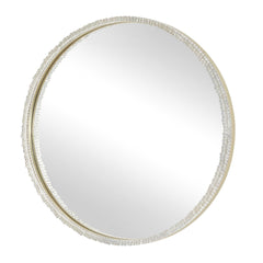 Break The Ice Gold Round Mirror - Ornate Home