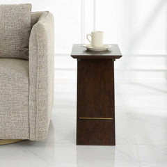 Breakthrough Brown/Gold Modern Accent Table - Ornate Home