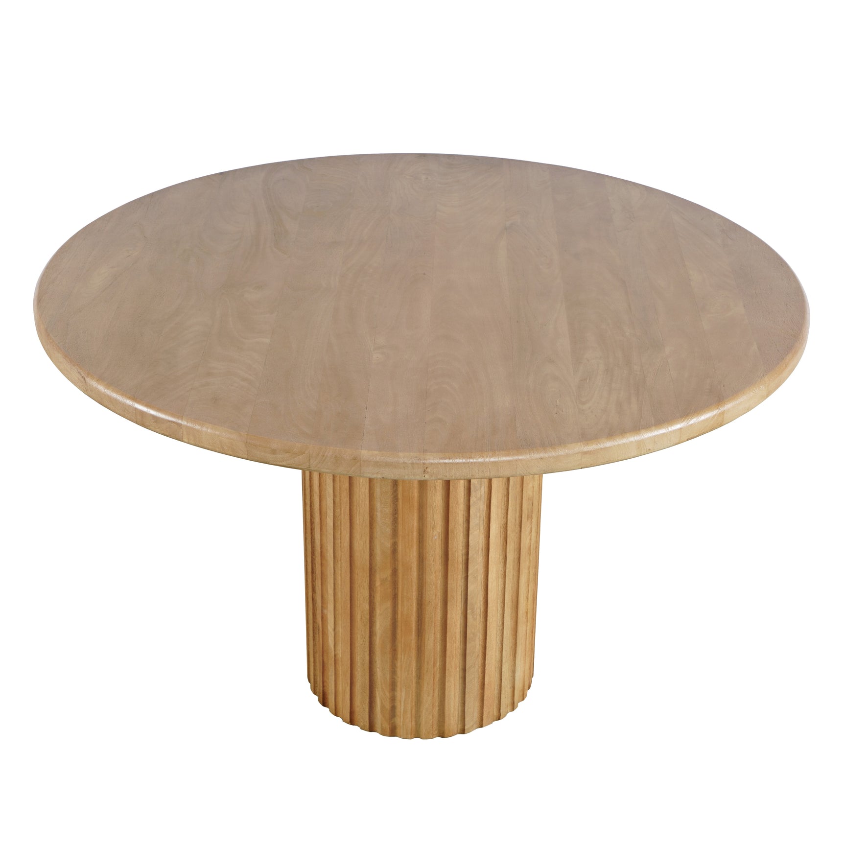 Breck Natural Mango Round Dining Table - Ornate Home
