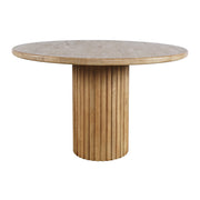 Breck Natural Mango Round Dining Table - Ornate Home