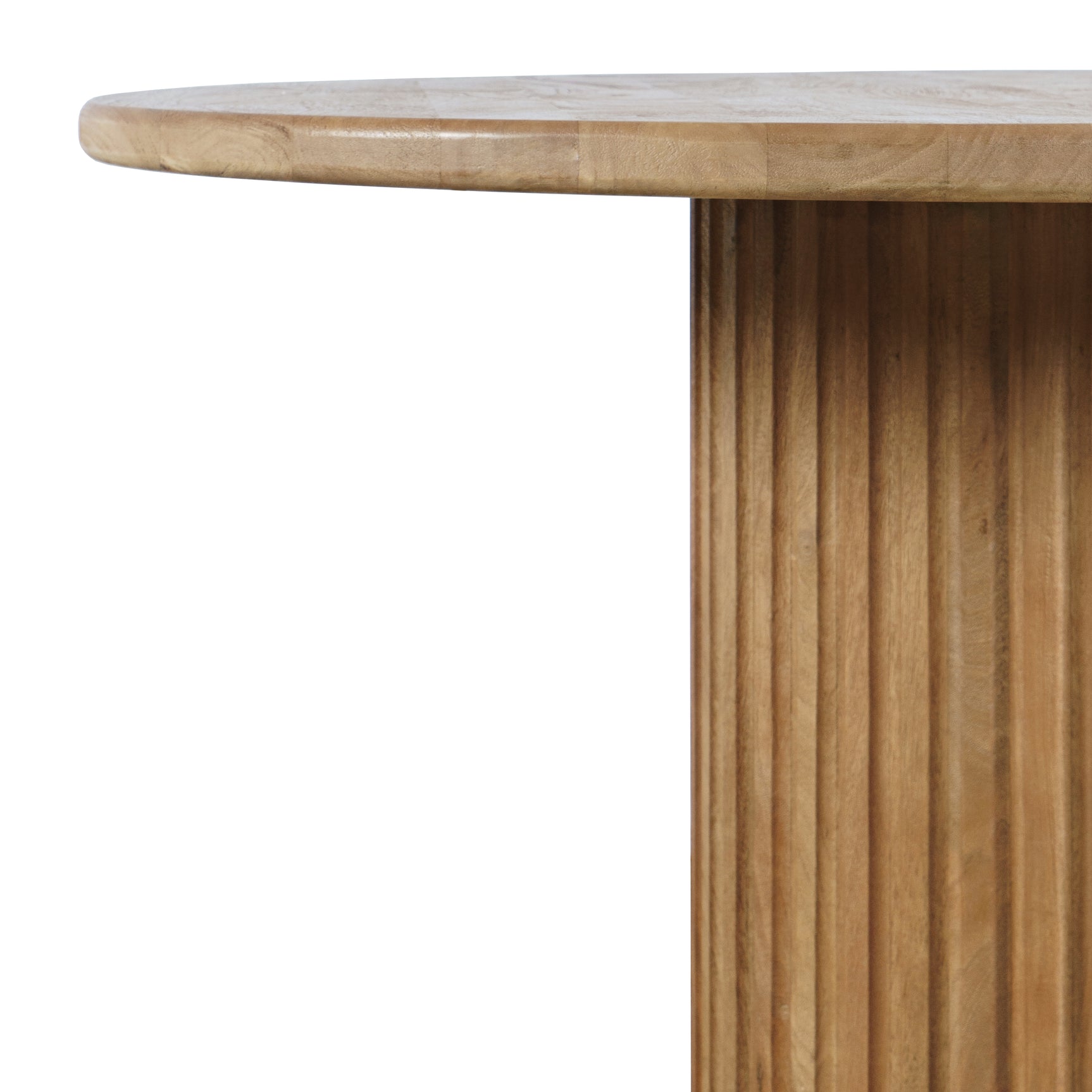 Breck Natural Mango Round Dining Table - Ornate Home