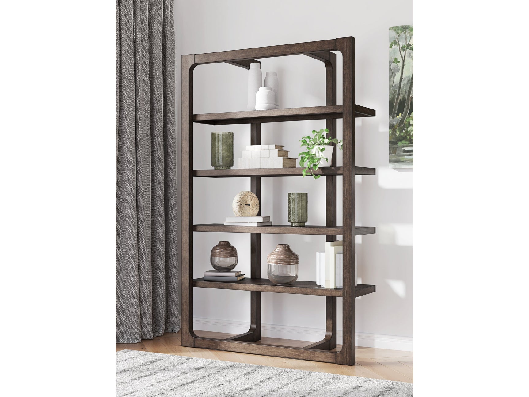 Breckington Dark Brown Bookcase (Online Special Price) - Ornate Home