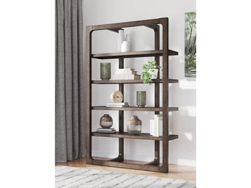Breckington Dark Brown Bookcase - Ornate Home