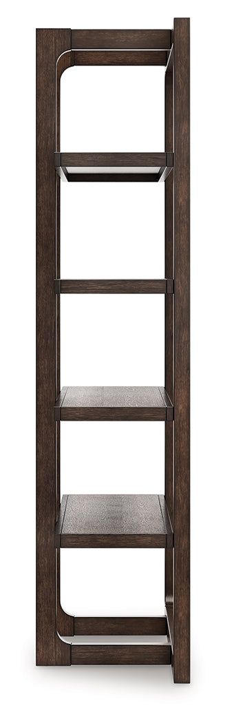 Breckington Dark Brown Bookcase - Ornate Home