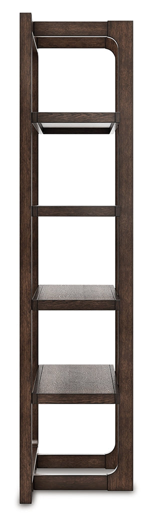 Breckington Dark Brown Bookcase - Ornate Home