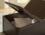 Breckington Dark Brown Cocktail Table with Storage (Online Special Price) - Ornate Home