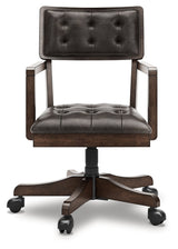 Breckington Dark Brown Home Office Desk Chair (Online Special Price) - Ornate Home