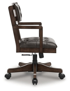 Breckington Dark Brown Home Office Desk Chair - Ornate Home