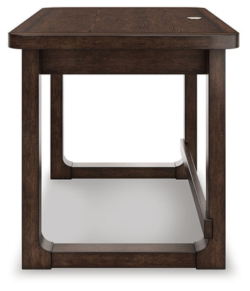 Breckington Dark Brown Home Office Desk - Ornate Home