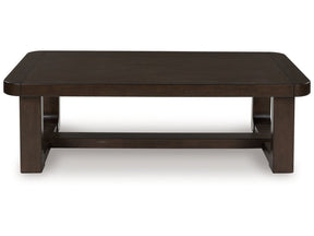 Breckington Dark Brown Rectangular Cocktail Table (Online Special Price) - Ornate Home