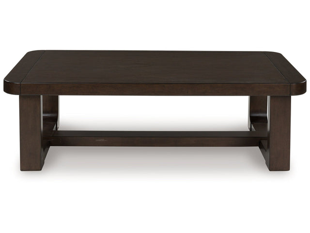 Breckington Dark Brown Rectangular Cocktail Table (Online Special Price) - Ornate Home